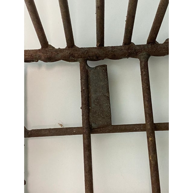 Brown 1950s Victorian Style Iron Wire Basket Planter – Decorative Wall Hanging Cachepot For Sale - Image 8 of 9