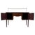 2000 - 2009 20th Century English Inlaid Mahogany Sideboard with Brass Gallery For Sale - Image 5 of 13