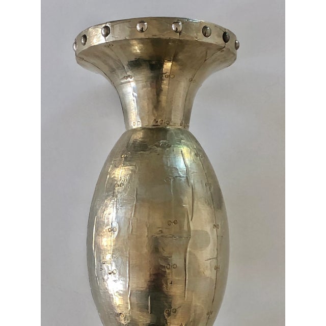 2010s Royal German Silver Monarch Pillar Candle Holder For Sale - Image 5 of 9