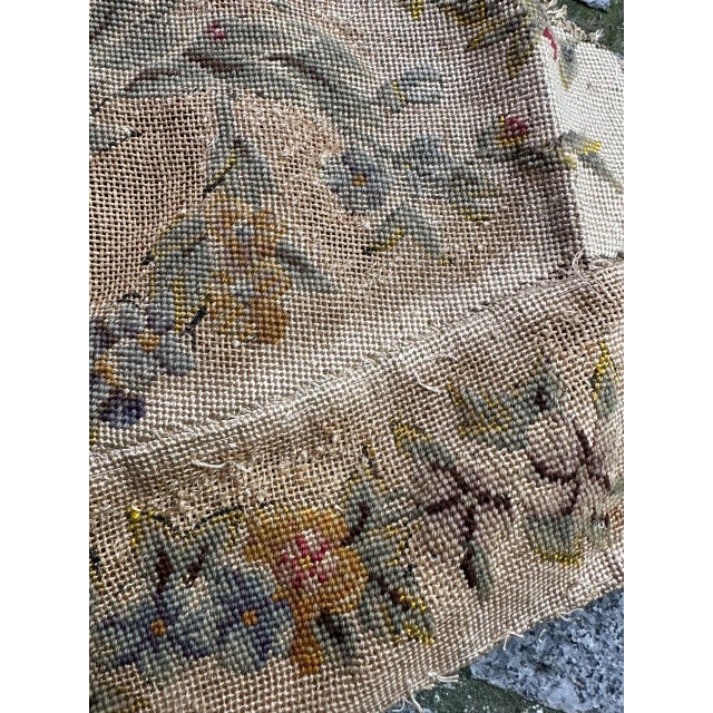 Textile French Needlepoint Chair Cover Tapestry from Bobyrug, 1890s For Sale - Image 7 of 18