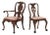Mid Queen Anne Style Mahogany Chairs, Associated Pair For Sale