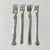 Vintage Boho Chic Hollywood Regency Coastal Eclectic Silverplate Seafood Forks - Set of 4 For Sale - Image 4 of 8