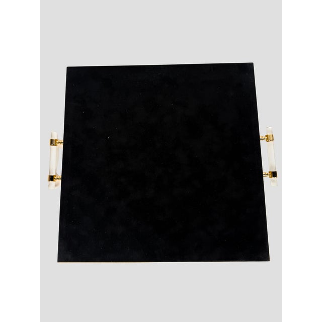 Gold Gold Faux Bamboo Manuel Canovas Indian Celebration Tray For Sale - Image 8 of 8