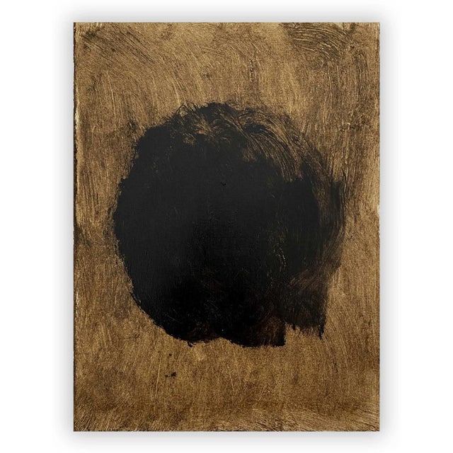 Contemporary Abstract Oil, Pastel and Earth on Cotton Paper Painting "The Answer to All Your Questions 3" by Paul Landauer For Sale - Image 4 of 4