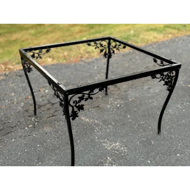 1950s Art Nouveau Grape Leaf Design Occasional Table For Sale - Image 4 of 5