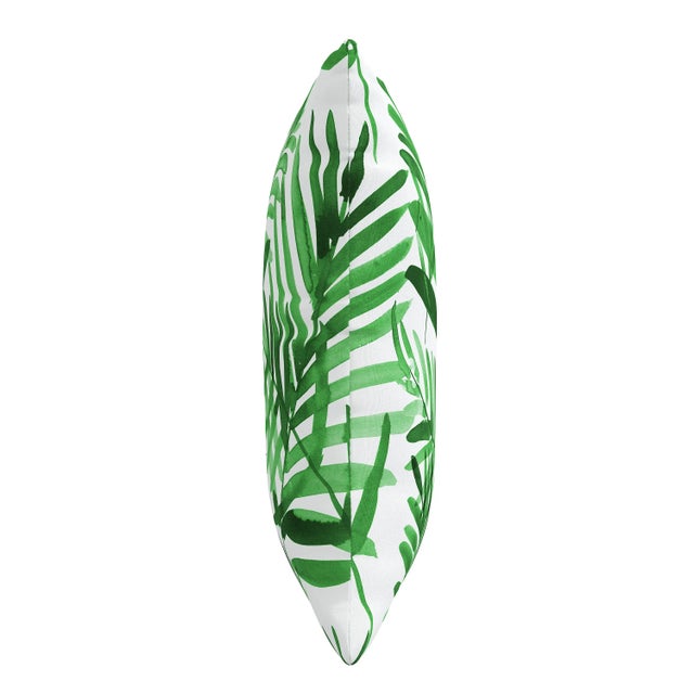 18" Outdoor Pillow - Polyester Insert in Cali Palm Green