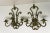 Late 20th Century Verdigris Wrought Iron Wall Sconce Candle Holders a Pair For Sale - Image 5 of 9
