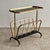 Mid-Century Modern Side Table with Magazine Rack in Brass and Black Lacquered Metal, 1950s For Sale - Image 6 of 6
