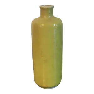 Antique 18th Century Chinese Vase in Yellow Glaze