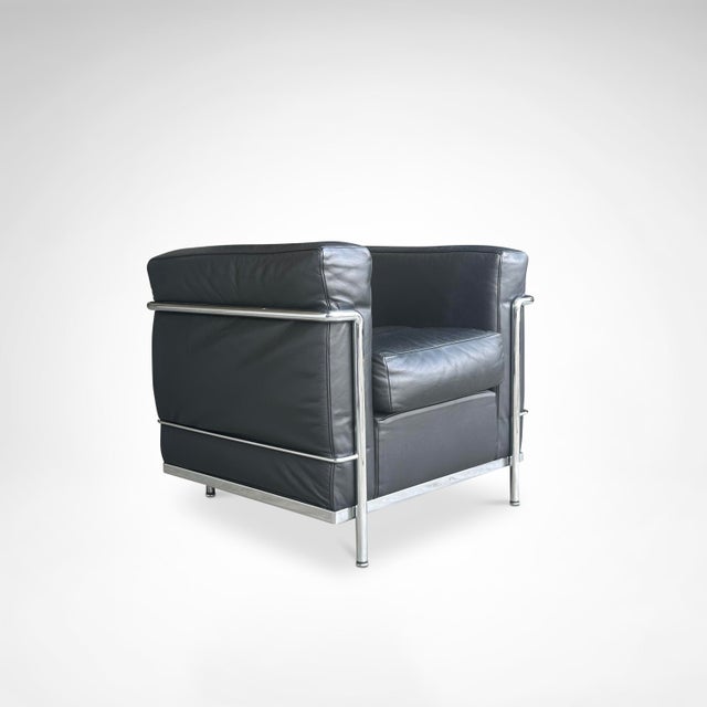 Cassina LC2 Chair by Le Corbusier for Cassina, 1990s For Sale - Image 4 of 11