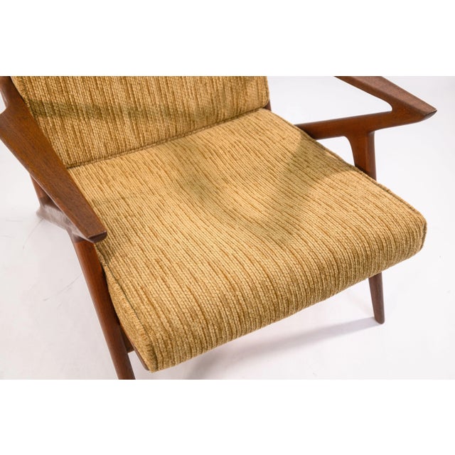 Mid-Century Modern Pair of Vintage 1960s Poul Jensen for Selig Z Danish Teak Wood Accent Armchairs For Sale - Image 3 of 12
