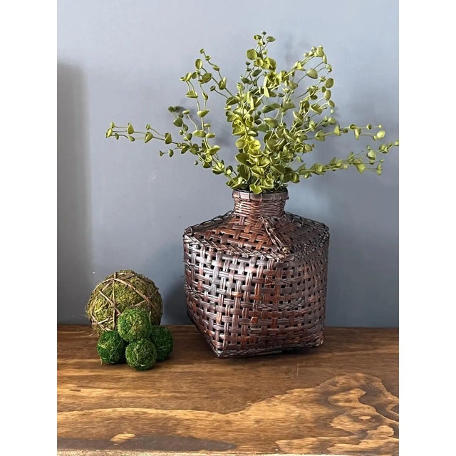 Antique Chinese Fishing Trap Bamboo Vase For Sale - Image 12 of 12