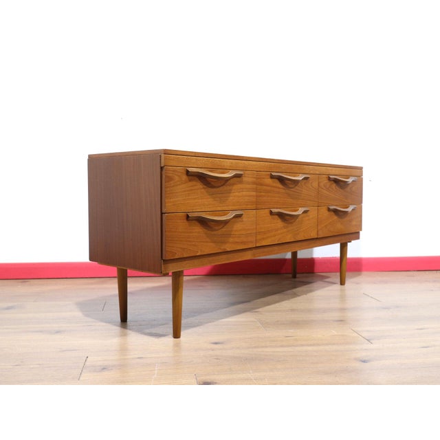 Mid Century Modern Vintage Teak Dresser Drawers by Stonehill Danish Style For Sale - Image 10 of 11