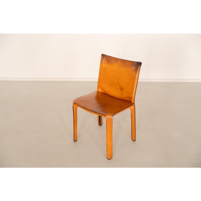 Animal Skin CAB 412 by Mario Bellini for Cassina, 1980s, Set of 4 For Sale - Image 7 of 14