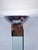 Floor lamp from the 1980s, single bulb, halogen socket, dimmable. Chrome-plated metal, glass. Good used condition. Minor...