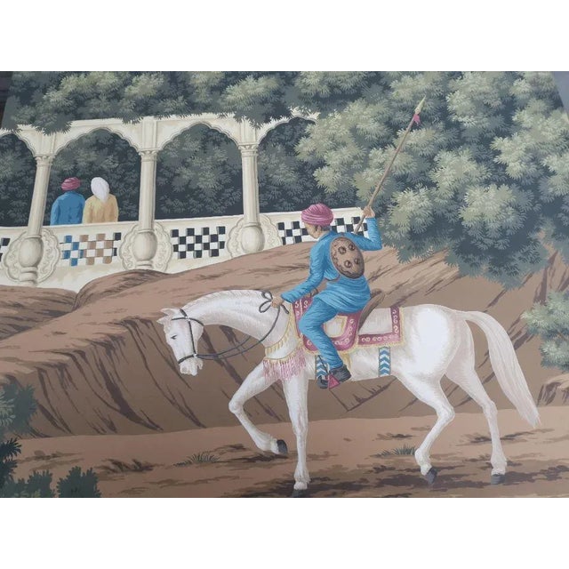 36" * H96" * 13ps, Eearly View of India Panoramic Wallpaper - Set of 13 For Sale - Image 10 of 12