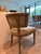 Animal Skin Custom A. Rudin No. 781 Leather Gondola Dining Chairs For Sale - Image 7 of 9