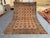 Vintage Afghan Hand-Knotted Tribal Rug, Brown & Beige Geometric Nomadic Wool Pile Rug For Sale - Image 9 of 13