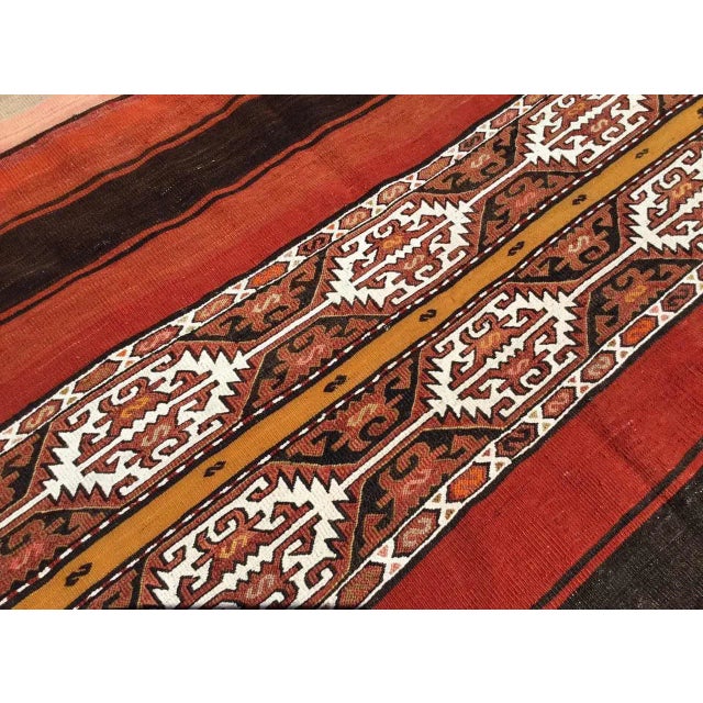 1960s Mini Sofra Kilim Rug - 54" X 64.5" For Sale - Image 5 of 11