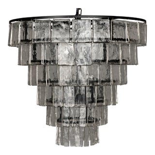 NOIR Carnegie Chandelier in Black Metal - Large For Sale
