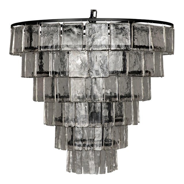 NOIR Carnegie Chandelier in Black Metal - Large For Sale