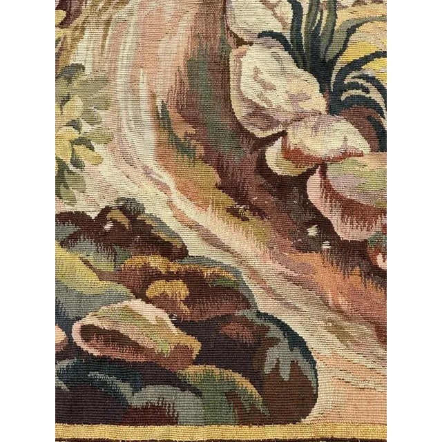 Mid-Century Modern French Handwoven The Village Tapestry from Aubusson, 1920s For Sale - Image 13 of 18