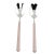 Contemporary Mepra Fantasia 2-Piece Salad Servers Set, Pale Rose For Sale - Image 3 of 3