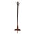 Antique Mission Style Solid Oak Standing Hall Tree With Four Double Hooks For Sale