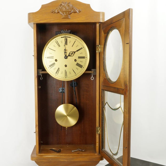 Traditional Vintage German Anker 3 Chime Clock For Sale - Image 3 of 10