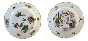 Kakiemon Plates with Japanese Motifs from Meissen Porcelain, 1890s, Set of 2