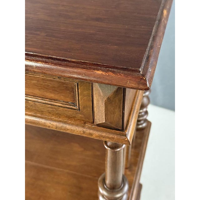 Brown Vintage Shelf with Drawer, 1870s For Sale - Image 8 of 9