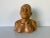 Up for sale is a wonderful Vintage art hand carved wooden bust - head sculpture of an Asian Man. This lovely sculpture is...