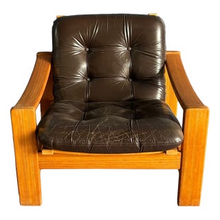 Vintage Scandinavian Lounge Chair by Yngve Ekström for Swedese, 1960s For Sale