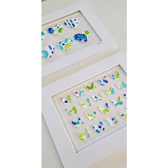 2020s "Endless Summer Butterflies" Original Abstract Collage by Suzanne MacCrone Rogers For Sale - Image 5 of 9