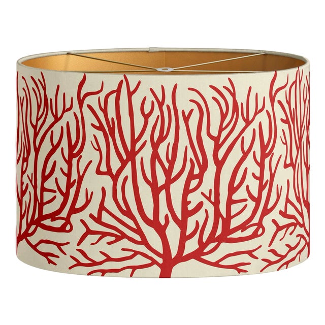 Palais Lampshade Lauren Sand & Chili For Sale