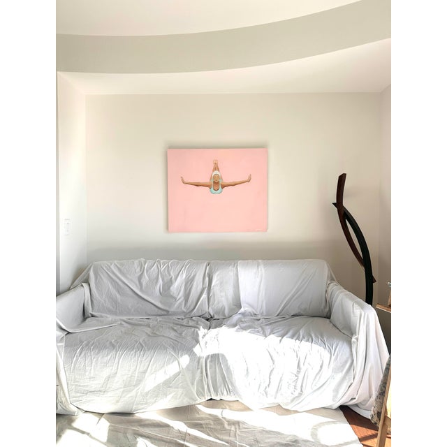 "Flamingo Sky", Modern Oil Painting by Jennifer Hohlfelder For Sale In Denver - Image 6 of 10