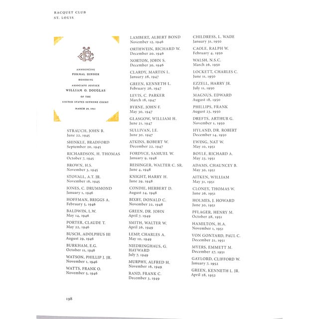 "A Youthful Hundred: The History of the Racquet Club St. Louis 1906-2006" 2007 Noonan, Troupe For Sale - Image 11 of 11