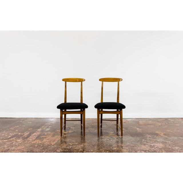 Wood Mid-Century Dining Chairs by Bernard Malendowicz, Poland, 1960s, Set of 6 For Sale - Image 7 of 14