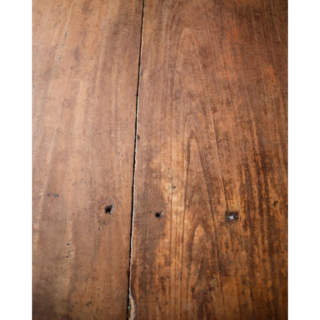Wood Very Long Vintage French Wooden Cloister Table For Sale - Image 7 of 12