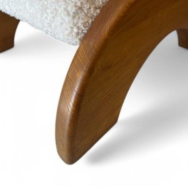 Lounge Chairs and Ottomans in Bouclé, Set of 4 For Sale - Image 6 of 10