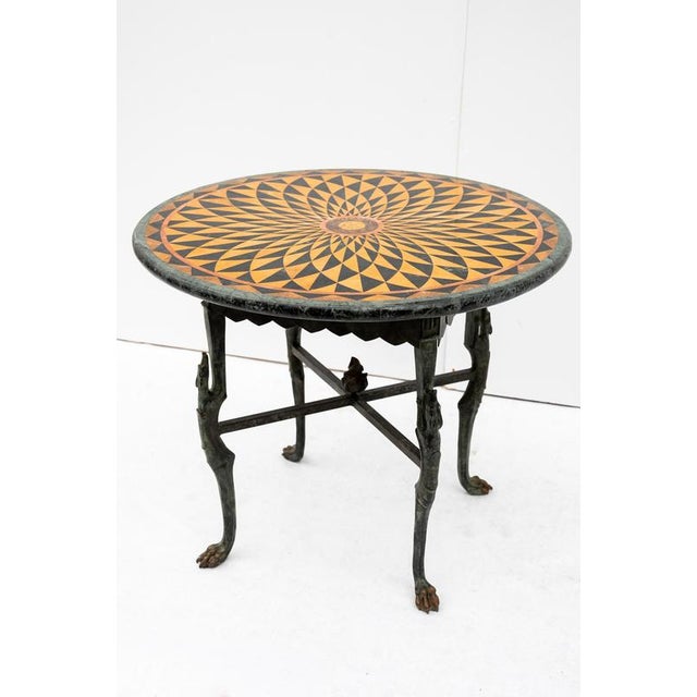 Sculptural Bronze and Marble Table, 19th-20th Century For Sale - Image 11 of 16
