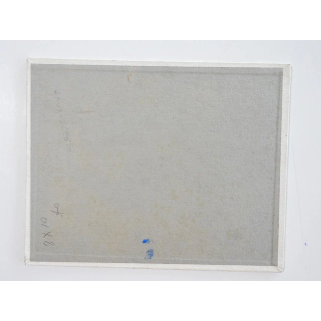 Mid 20th century oil on canvas board painting. Seated woman hold her flowering pot plant. Signed faintly Betty King lower...