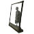 Vintage Zinc Statue of a Flemish Lady Who is Window Shopping at UNIC Supermarket For Sale