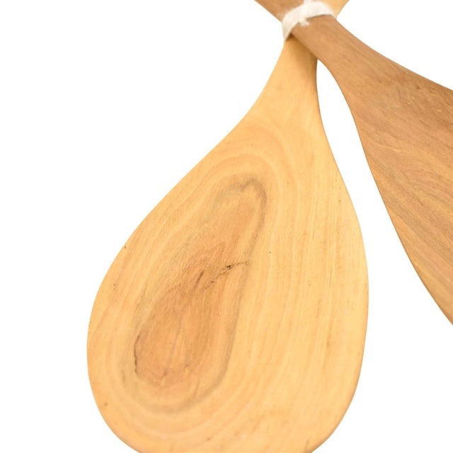 A set of wood hand-carved spoons. Made throughout eastern Africa where renewable and sustainable deciduous tree resources...