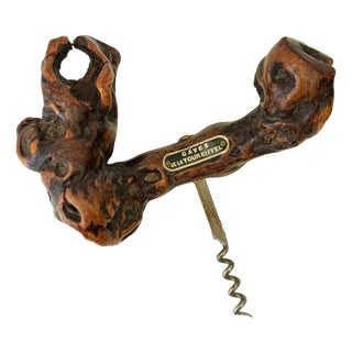 Corkscrew in Grapewood from Laurent Siret, France, 1940s For Sale