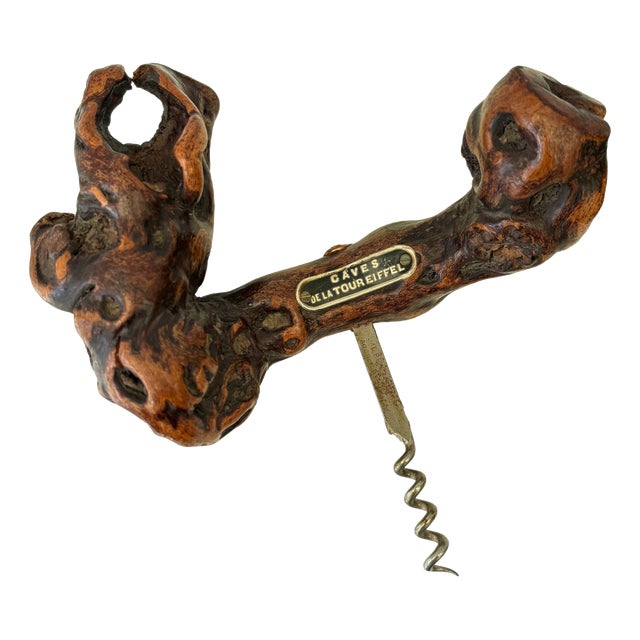 Corkscrew in Grapewood from Laurent Siret, France, 1940s For Sale