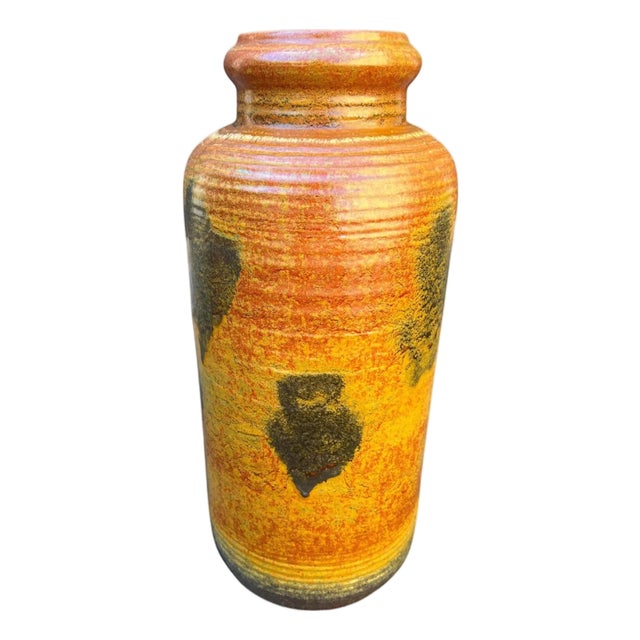 Large Vintage Floor Vase from Bay Keramik, 1960s For Sale
