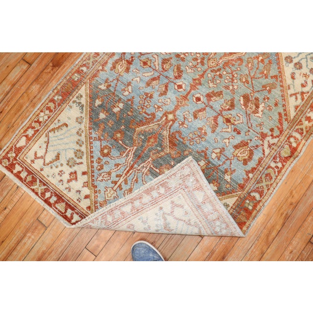 Early 20th Century Antique Malayer, 3'4'' X 4'10'' For Sale - Image 5 of 7