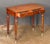 English English Writing Desk or Side Table of Mahogany With Two Drawers on Casters For Sale - Image 3 of 11