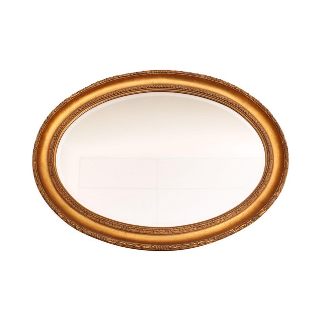 Oval Gold Frame Wall Mirror Chairish